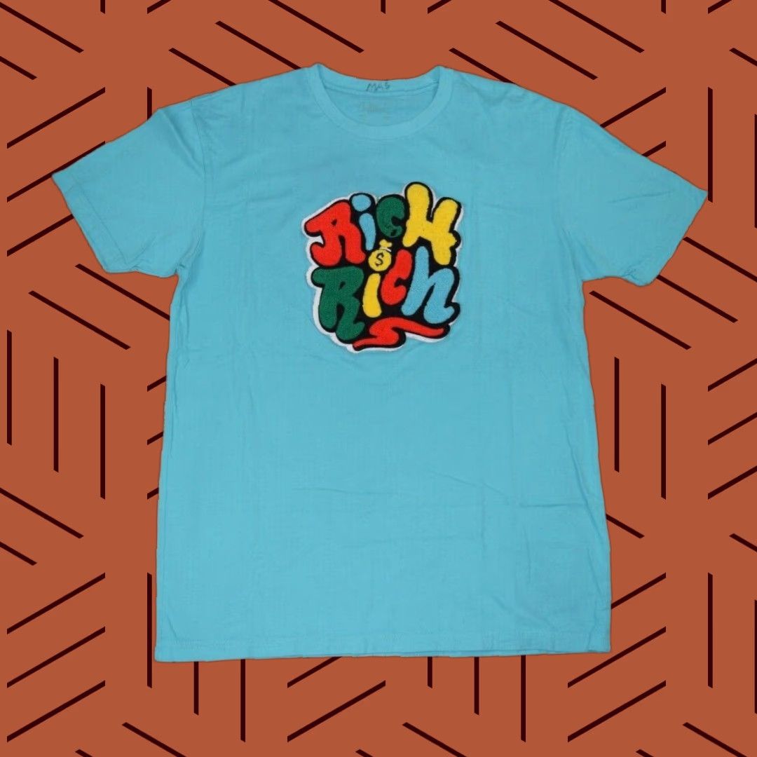 Vintage Outrank Sneaker Graphic Tee Men's Blue Large Embroidered T-Shirt Cash Rare Size US L / EU 52-54 / 3 - 1 Thumbnail