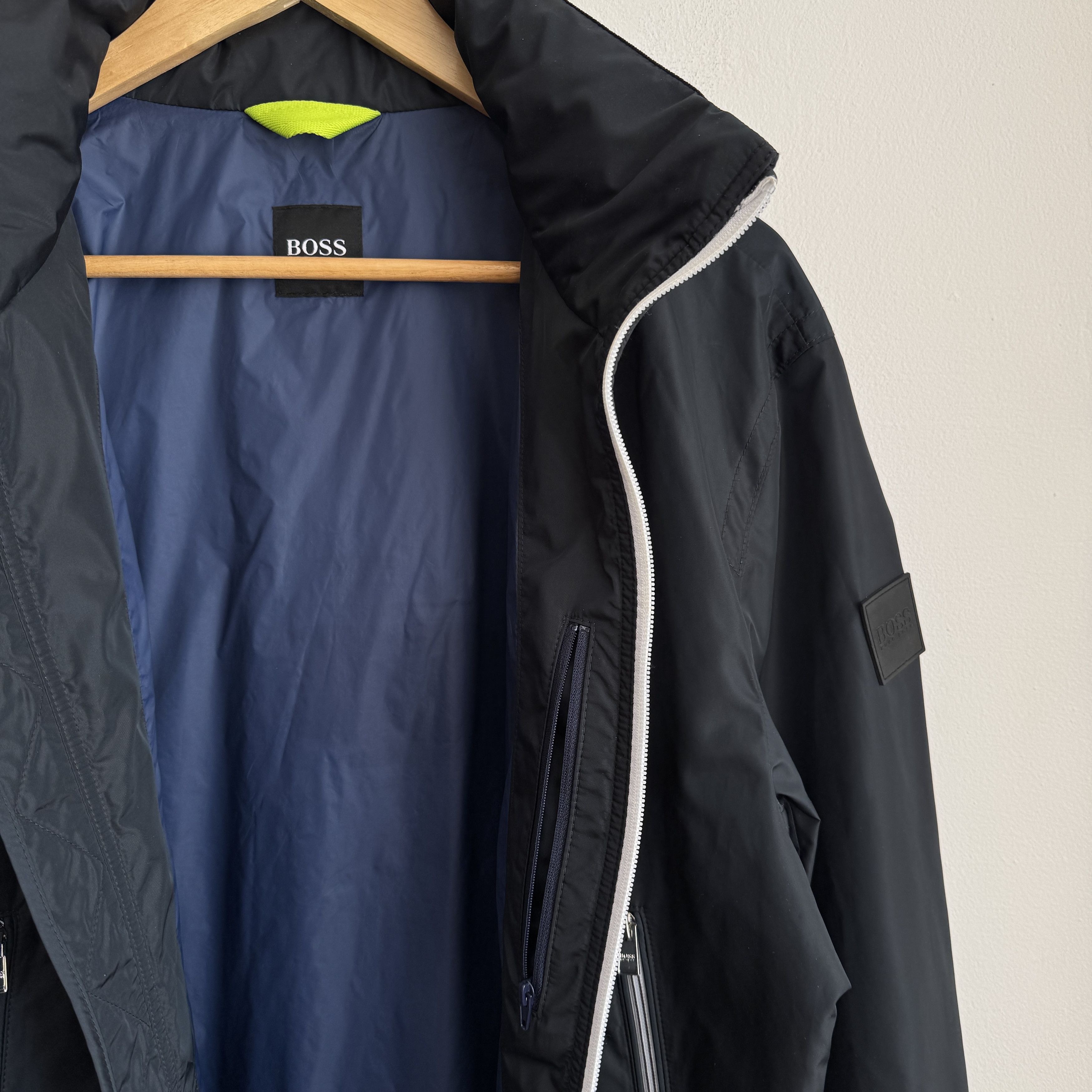 Hugo Boss BOSS Costa3 Zip-Through Blouson Mens Jacket in Navy 52/XL Size US XL / EU 56 / 4 - 4 Thumbnail