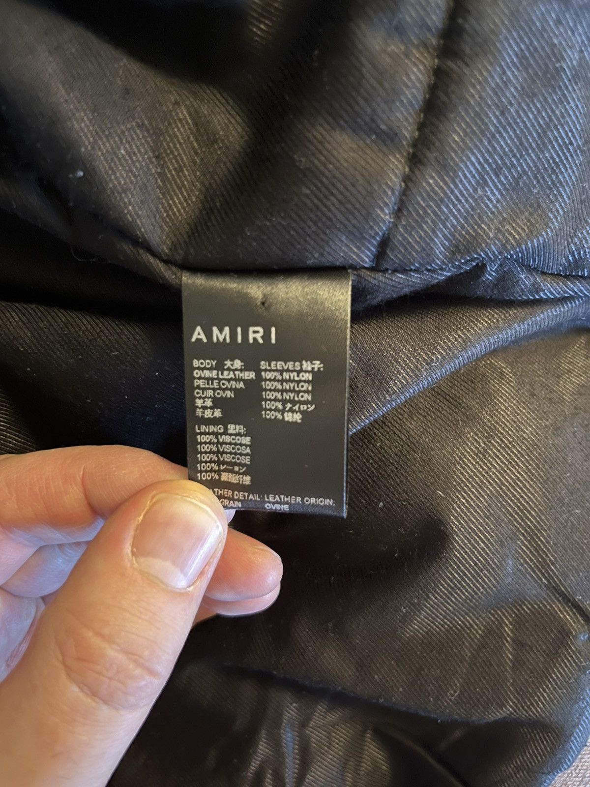 Amiri AMIRI Shearling Nylon Bomber Jacket Size US XL / EU 56 / 4 - 13 Thumbnail