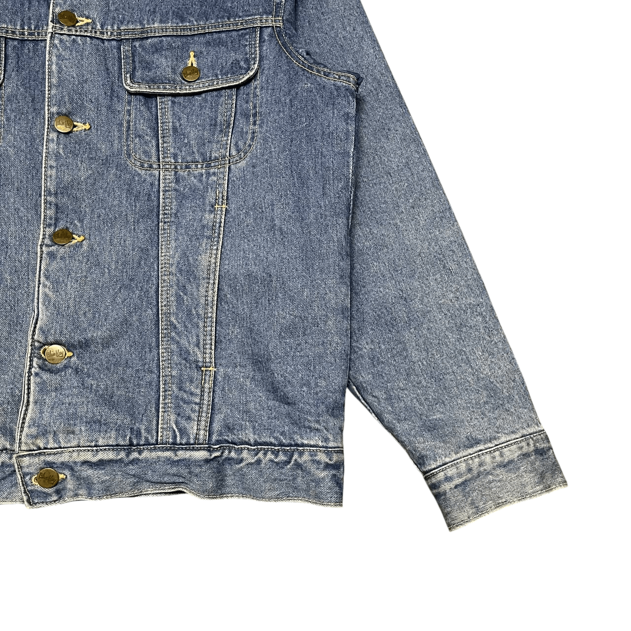 Japanese Brand Vintage Blue Way Blanket Lined Denim Trucker Jacket Size US L / EU 52-54 / 3 - 4 Thumbnail