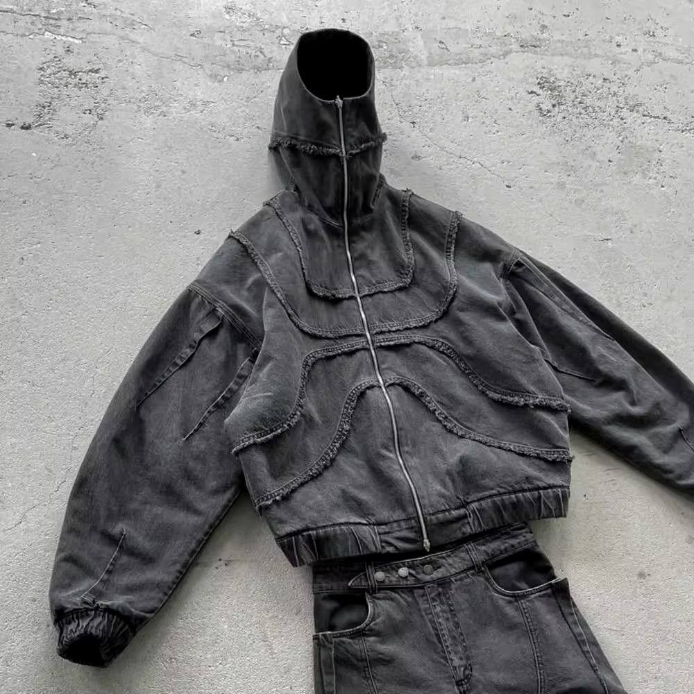 Japanese Brand × Vintage worn-out zip-up hoodie jacket. Size US L / EU 52-54 / 3 - 3 Thumbnail