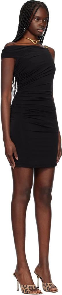 Amiri o1s1wg110526 Off-The-Shoulder Mini Dress in Black Size L / US 10 / IT 46 - 2 Thumbnail