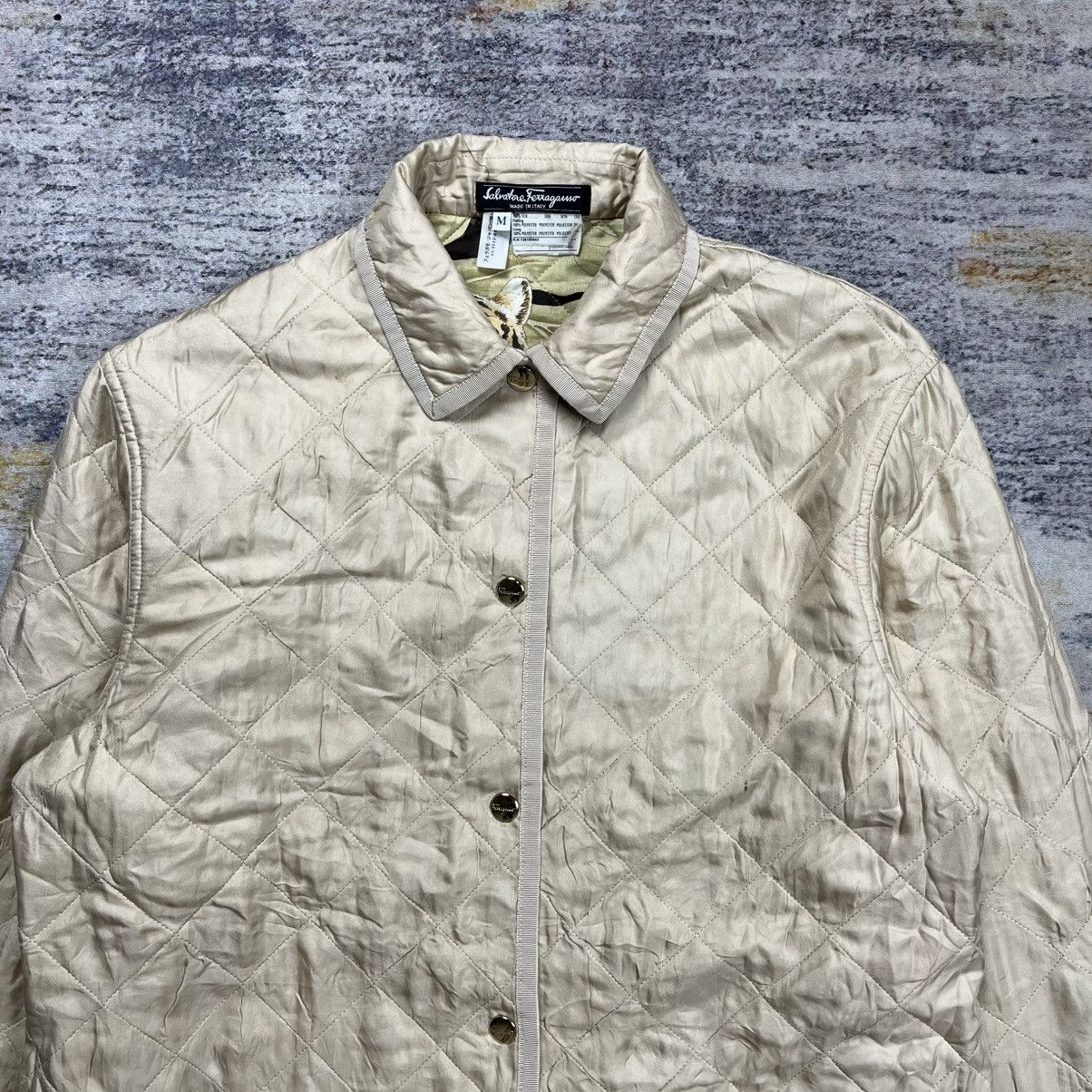 Salvatore Ferragamo × Vintage Vintage Salvatore Ferragamo quilted jacket Size M / US 6-8 / IT 42-44 - 9 Thumbnail