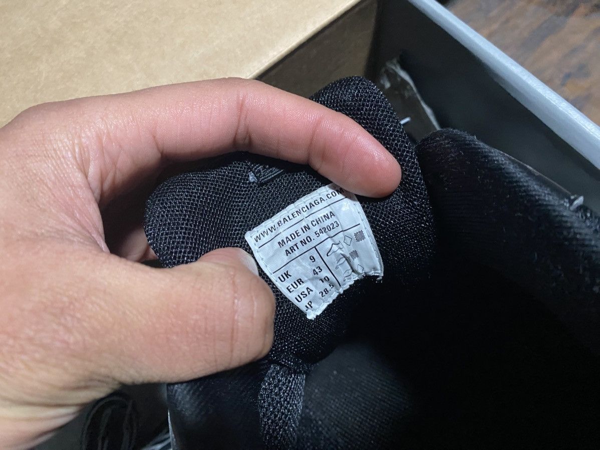Balenciaga Faded Black Tracks Size US 10 / EU 43 - 5 Thumbnail