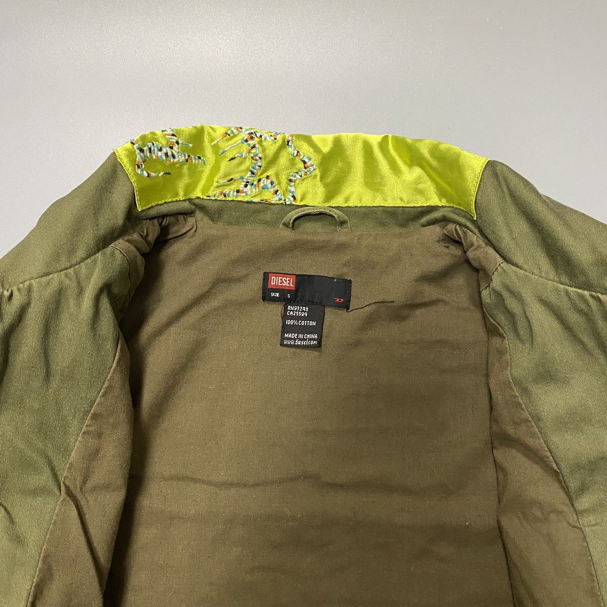 Diesel × Vintage Diesel Y2K Vintage Women’s Jacket S Crazy Design Retro Style Size S / US 4 / IT 40 - 6 Thumbnail