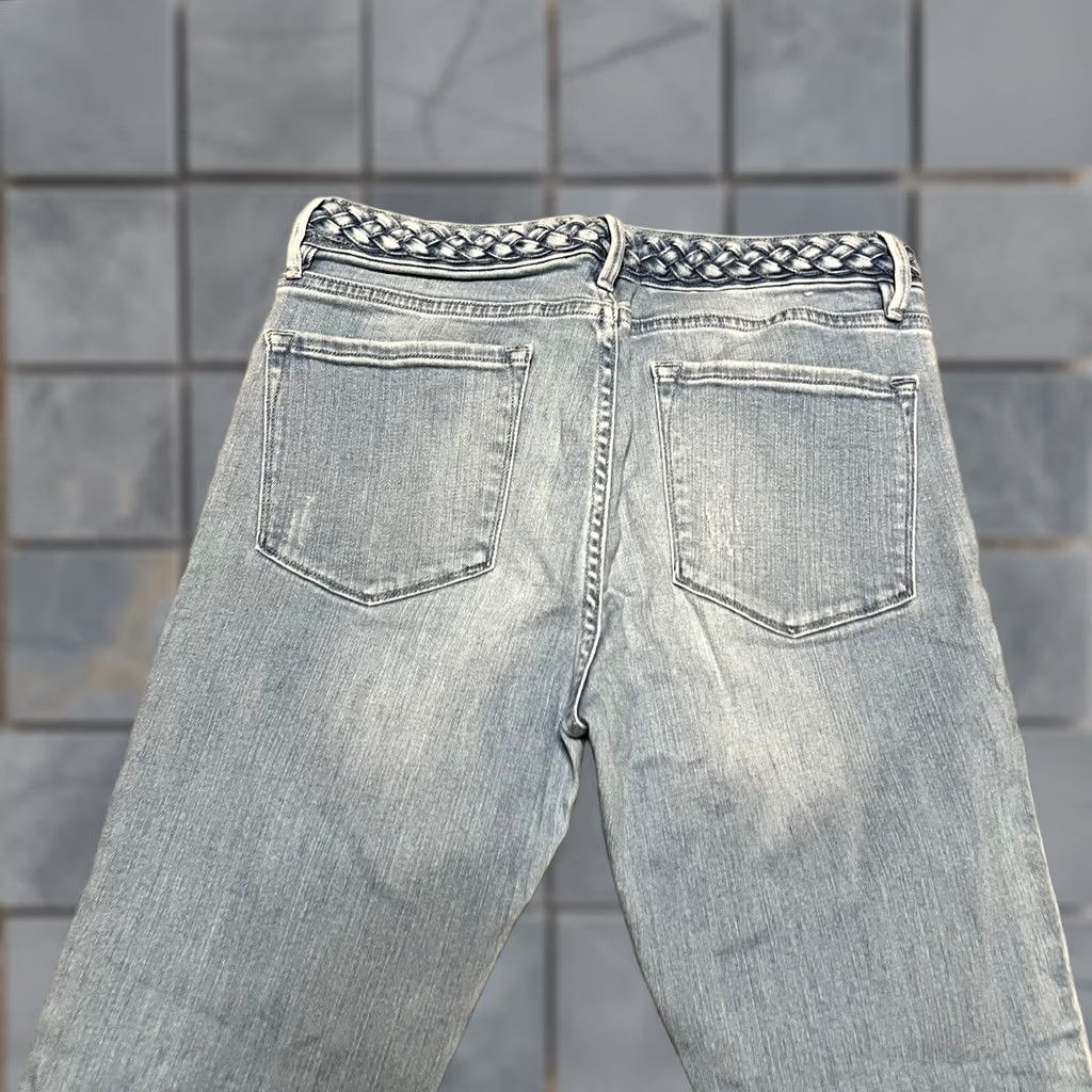 Frame FRAME Jeans Le Crop Mini Boot Blue Braid Waist Womens 30 30x25.5 Regular Blue Bootcut Girls? Size 30" / US 8 / IT 44 - 1 Thumbnail