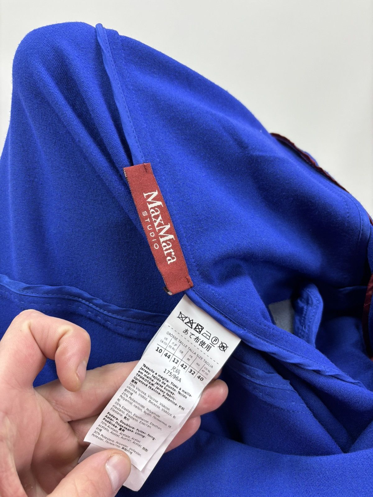 Max Mara Womens blazer Max Mara Size 10 Color Blue Size L / US 10 / IT 46 - 11 Thumbnail