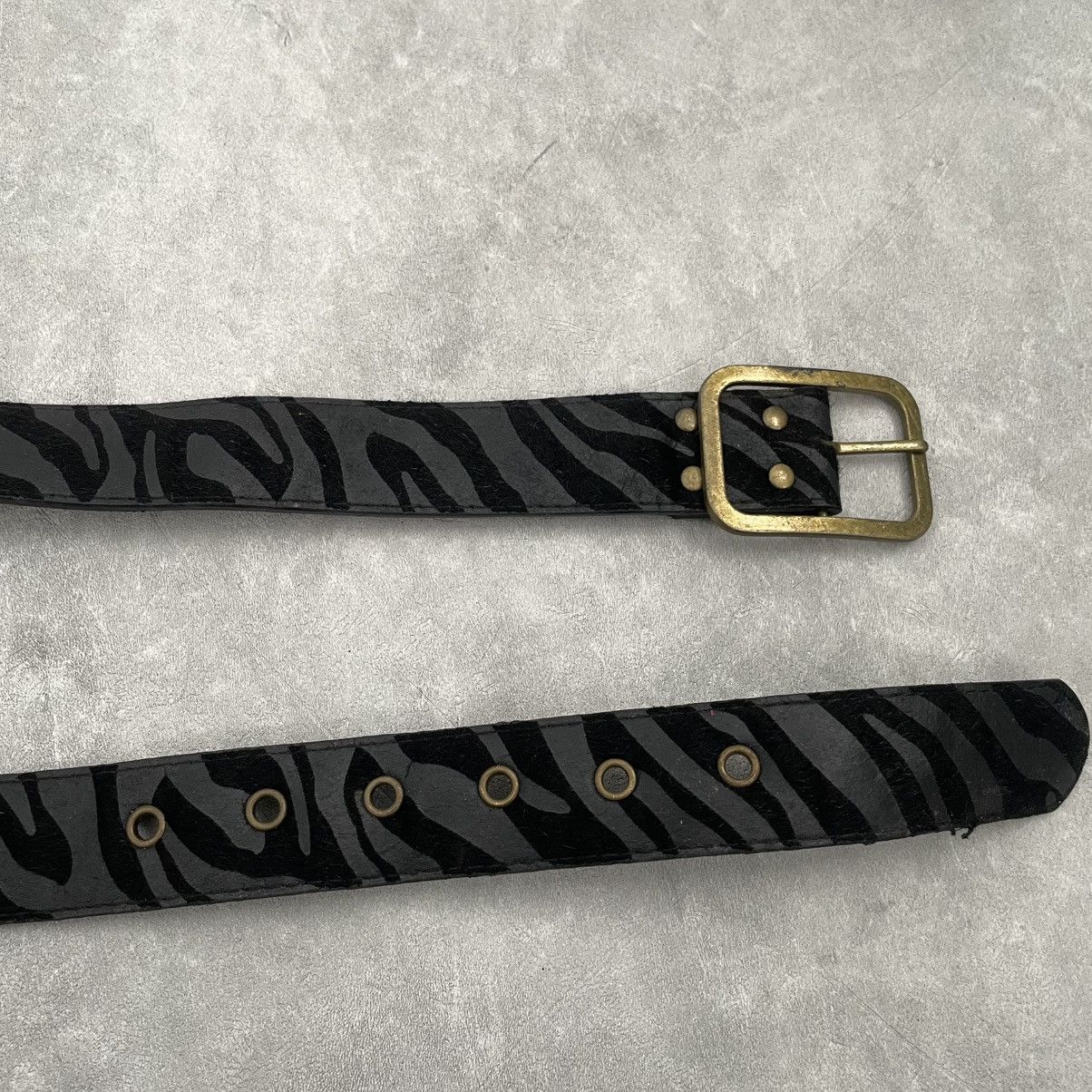 If Six Was Nine Zebra pattern belt vintage y2k styled Size ONE SIZE - 2 Thumbnail