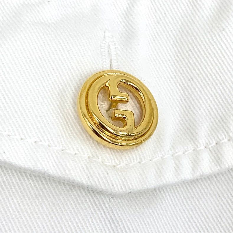 Gucci Gucci White double-pocket lapel short-sleeved zipper workwe Size S / US 4 / IT 40 - 5 Thumbnail