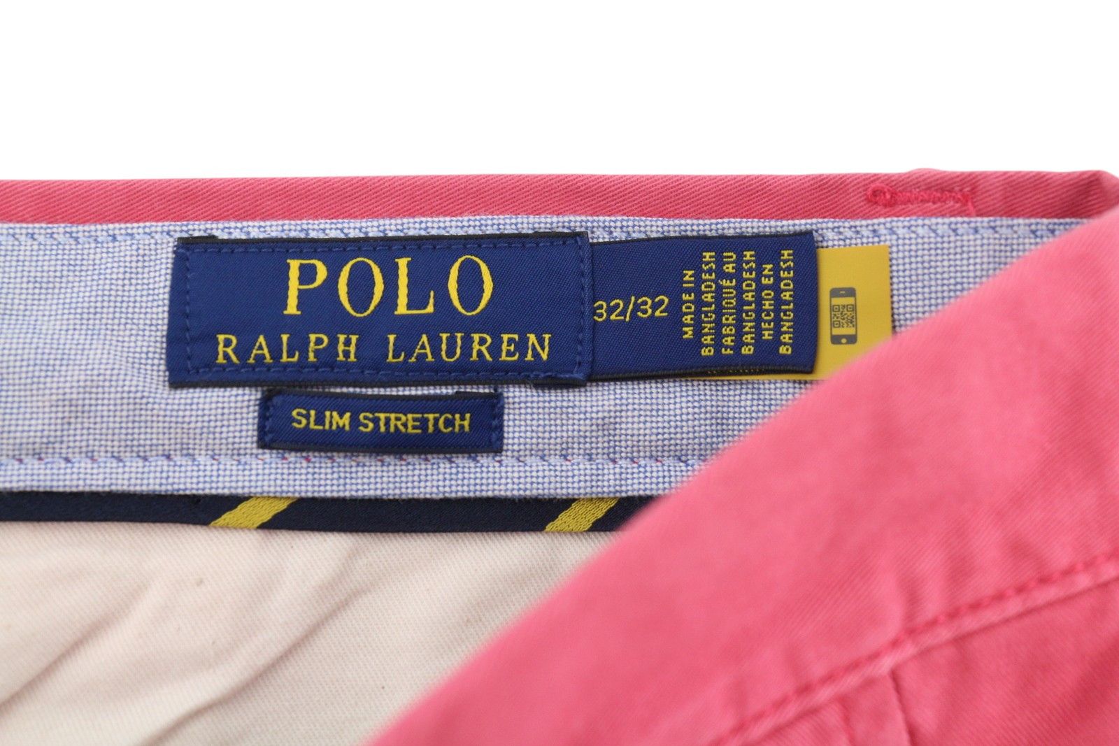 Ralph Lauren W32/L32 Pink Slim Stretch Chino Trousers 87043 Size US 32 / EU 48 - 11 Thumbnail