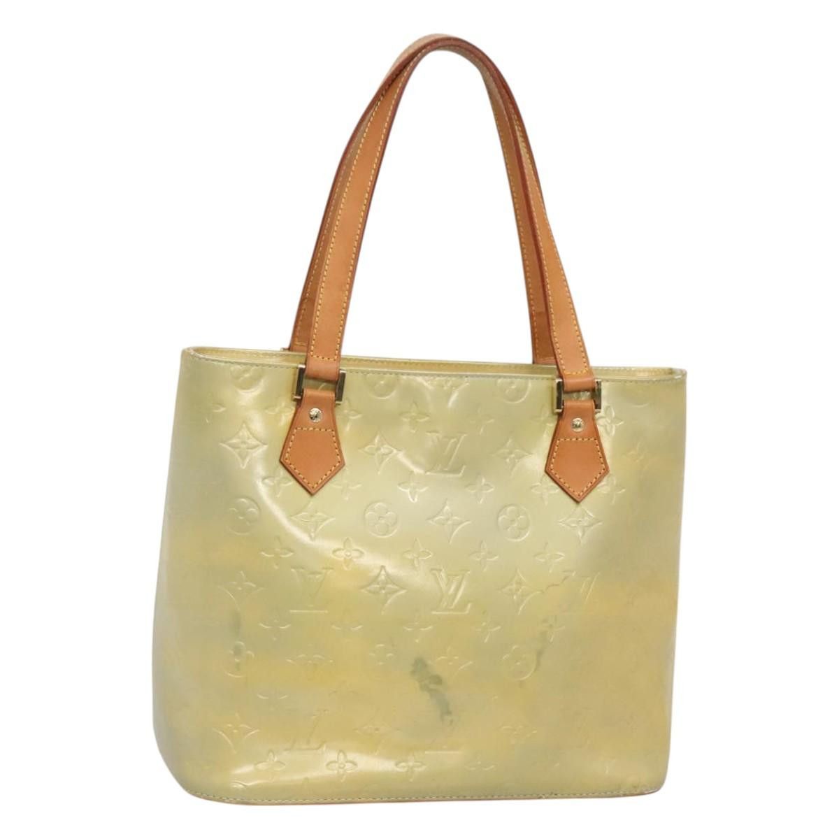 Louis Vuitton LOUIS VUITTON Monogram Vernis Houston Hand Bag Gris M91053 Size ONE SIZE - 1 Thumbnail