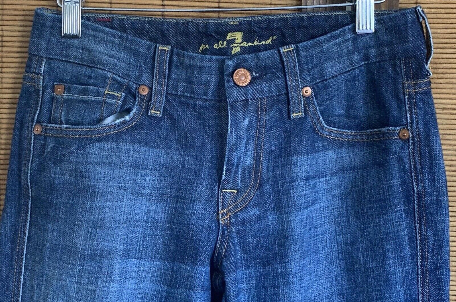 7 For All Mankind 7 For All Mankind Jeans A Pocket Cotton Blend Flare Size 26 Size 42" / US 20 - 2 Thumbnail