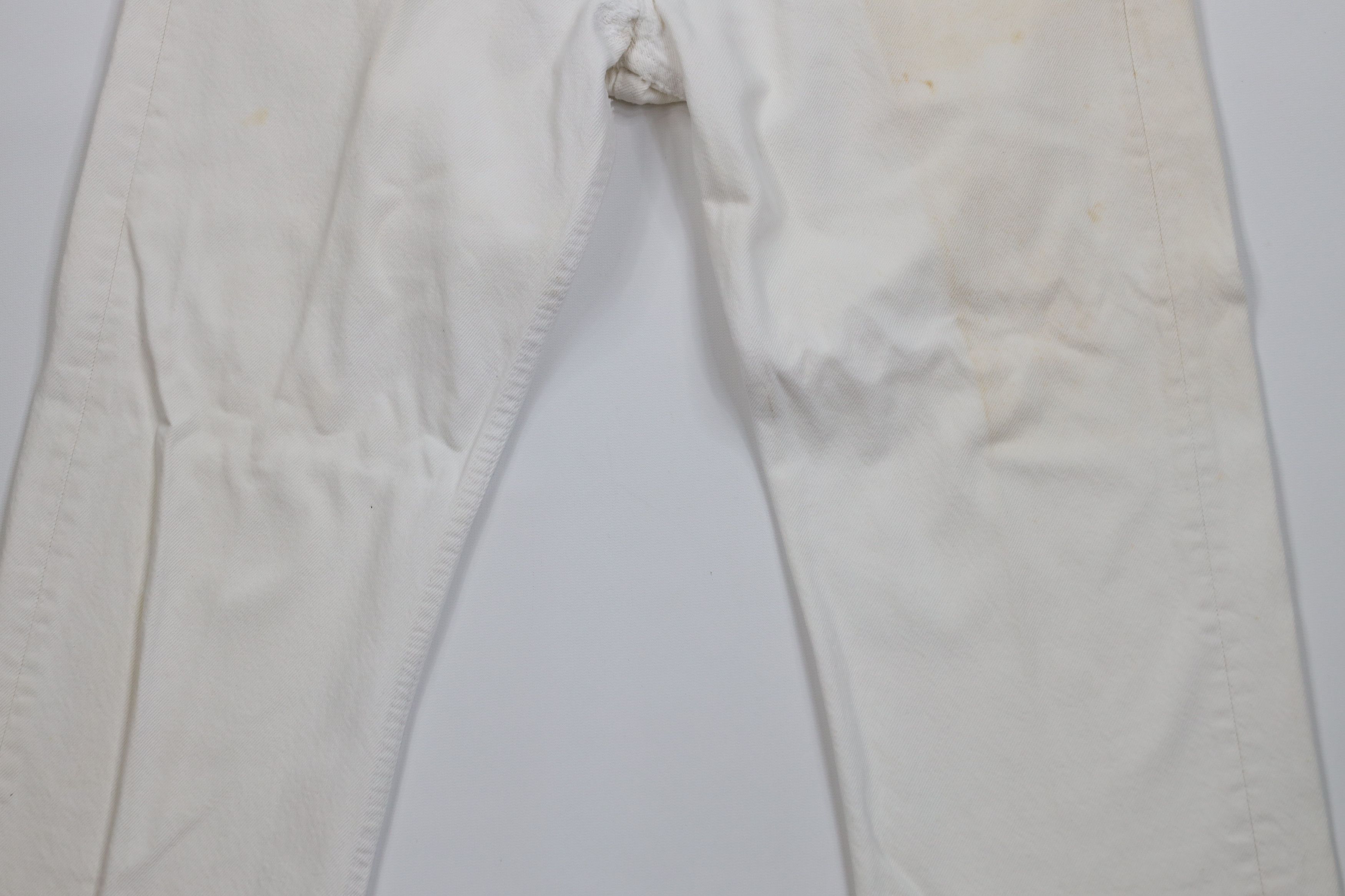 Levi's Vintage 90s Levis 501xx Fly Original Fit Jeans White USA Size US 34 / EU 50 - 3 Thumbnail
