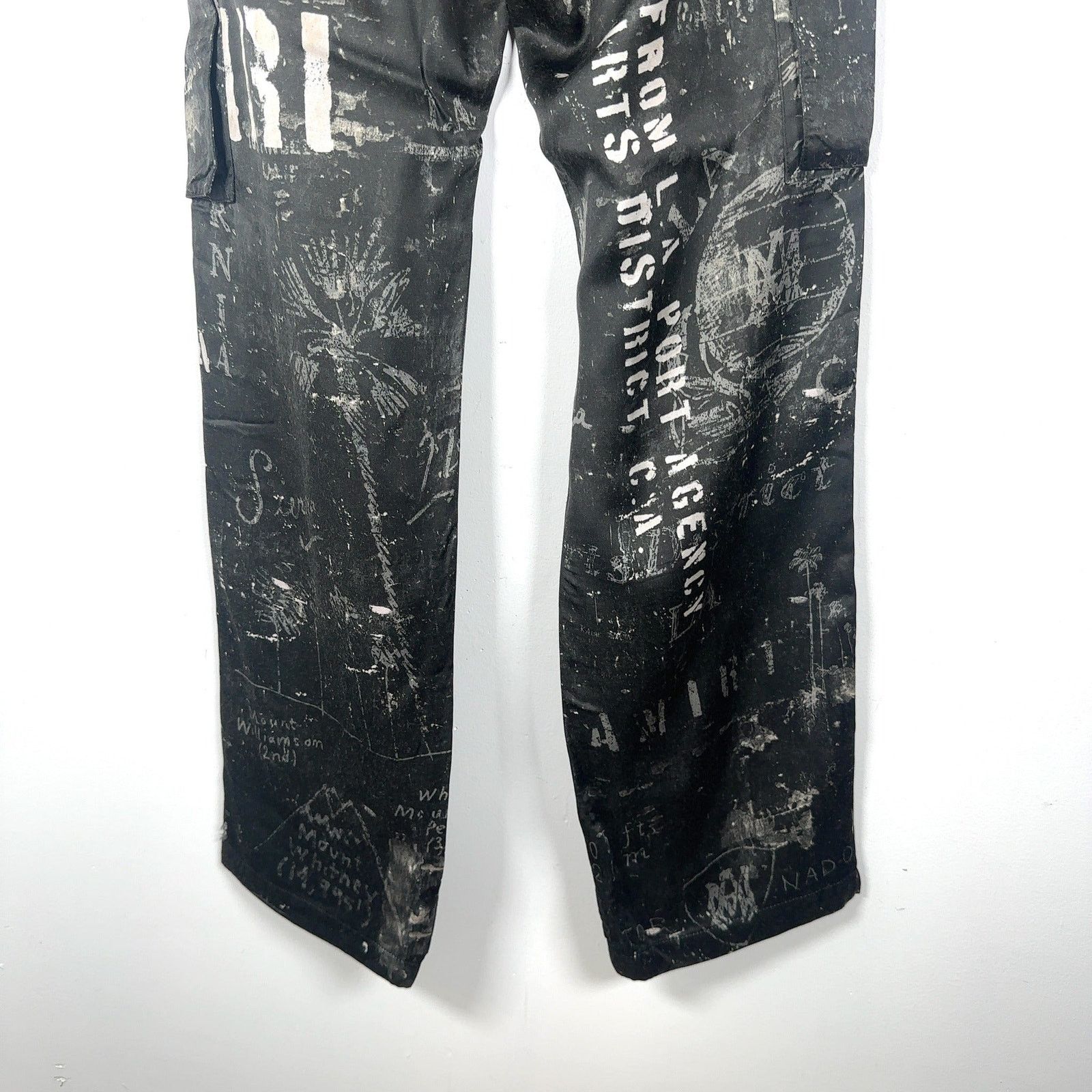 Amiri Amiri Army Stencil Silk Pants Size US 32 / EU 48 - 10 Thumbnail