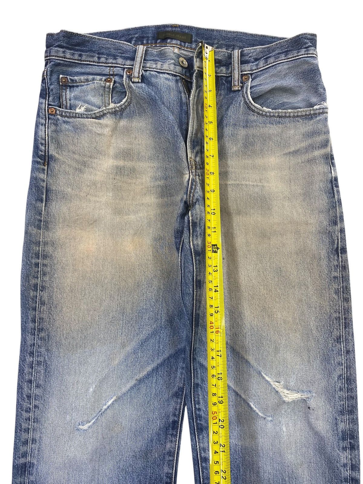 Uniqlo Uniqlo Rusty Faded Wash Style Ripped Jeans Size US 30 / EU 46 - 8 Thumbnail