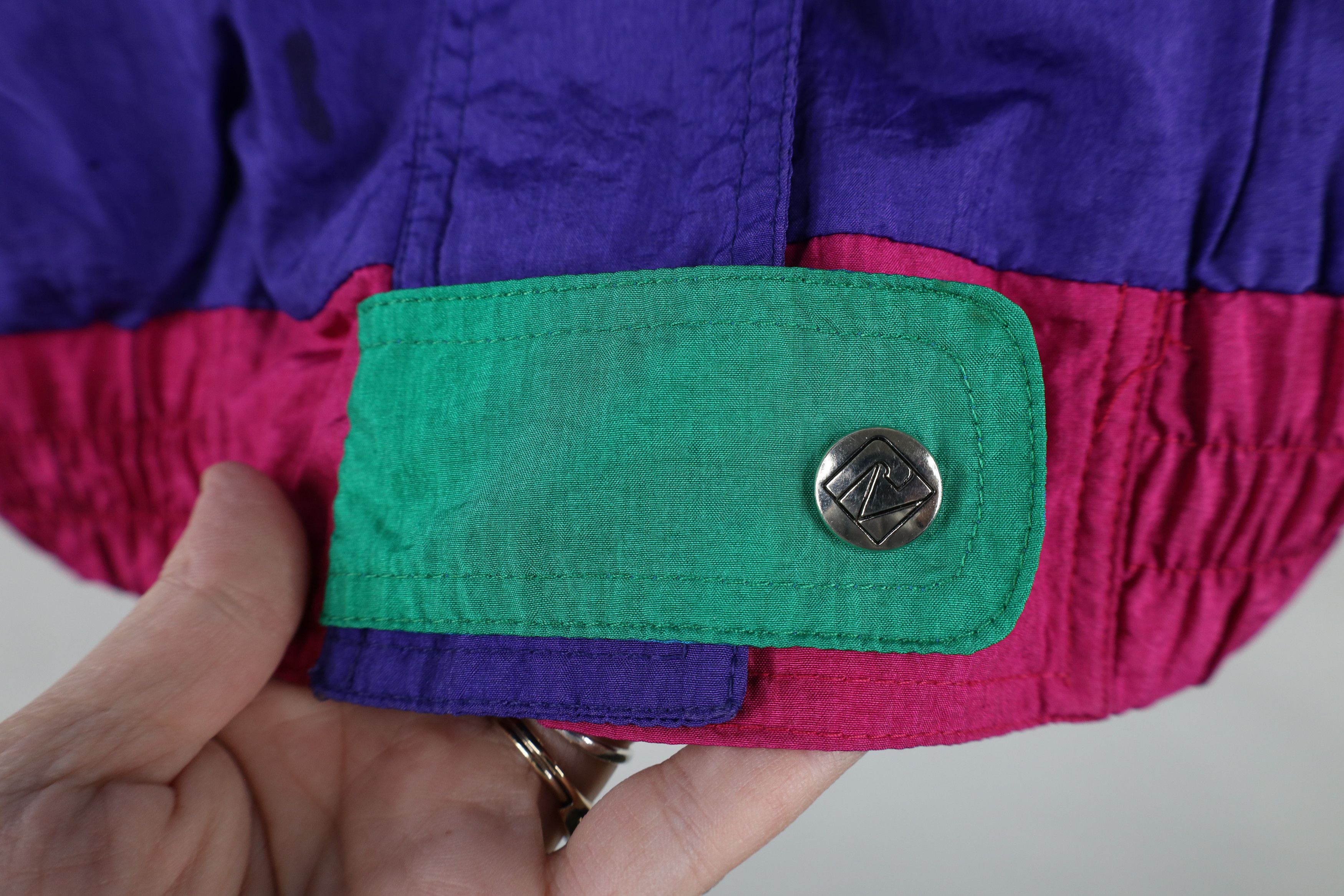 Vintage Vintage 90s Streetwear Block Full Zip Windbreaker Jacket Size XXL / US 16-18 / IT 52-54 - 9 Thumbnail