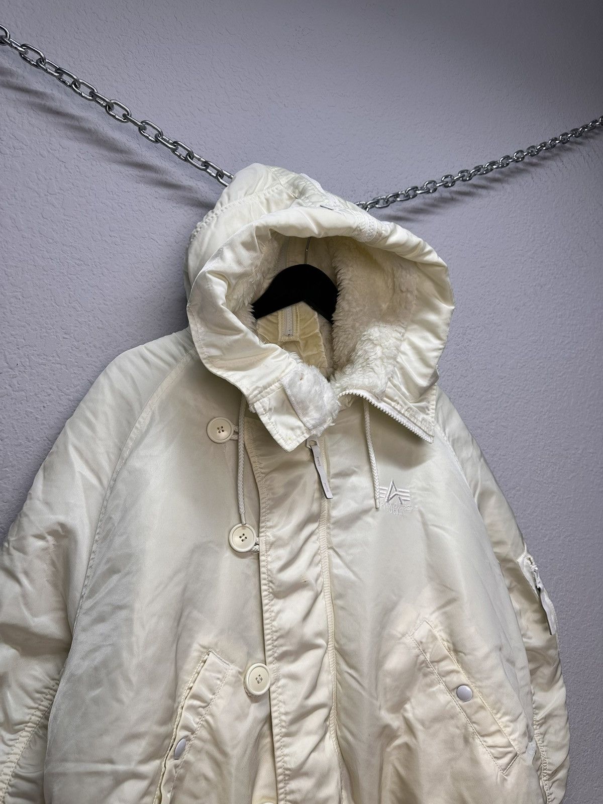 Vintage Alpha Industries Jacket Fur Ifsixwasnine Y2K Japan