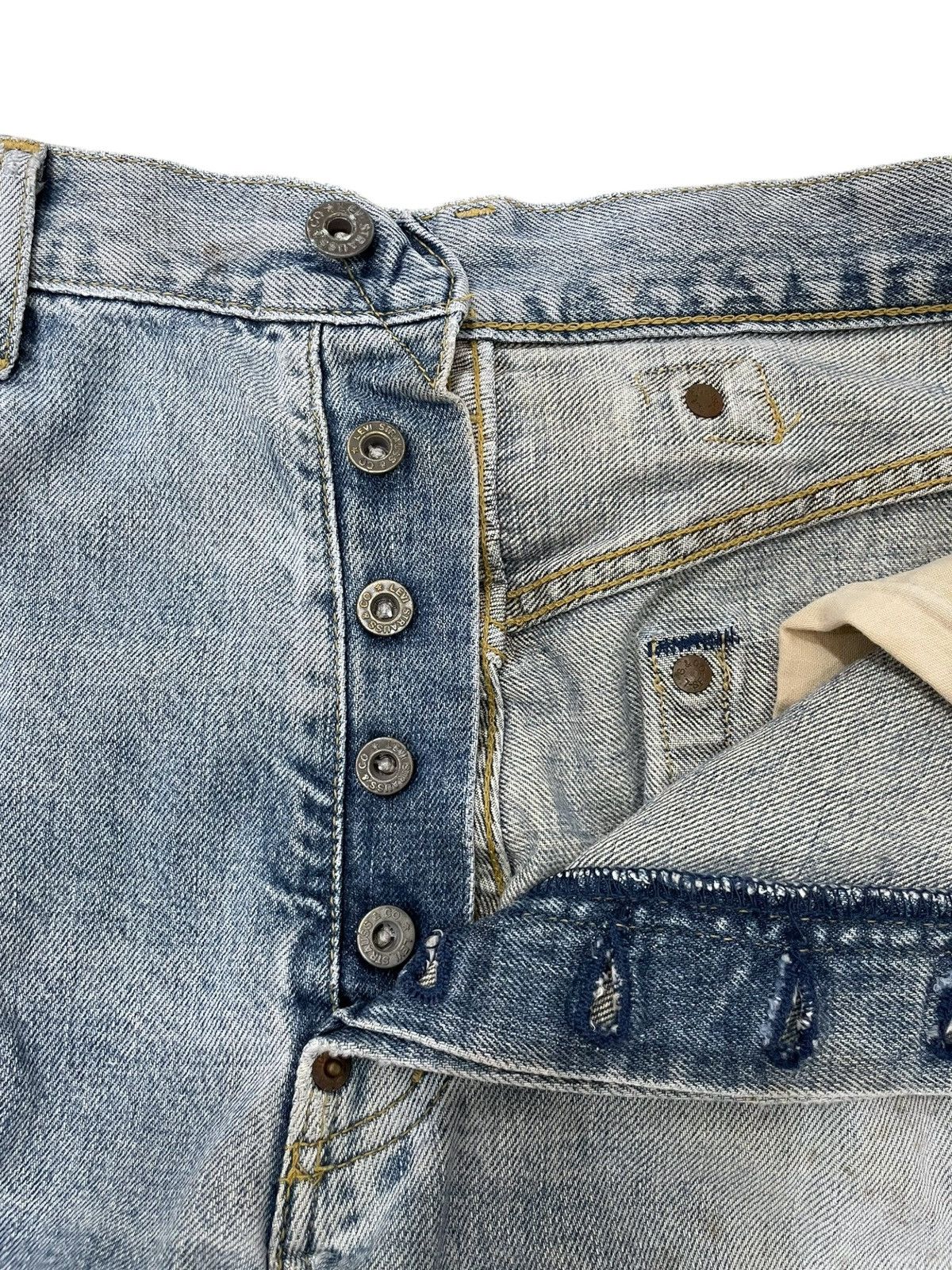 Levi's Vintage Levi's Big E 702 XX Distressed Selvedge Denim Japan Size US 33 - 10 Thumbnail