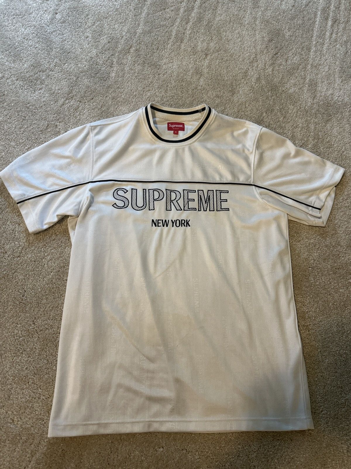 Supreme Supreme Dazzle Warm Up White Top Size US M / EU 48-50 / 2 - 1 Thumbnail