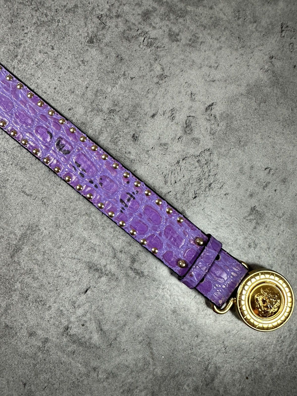 Versace Waist Belt Vintage Luxury Elegance Lion Medusa Italy