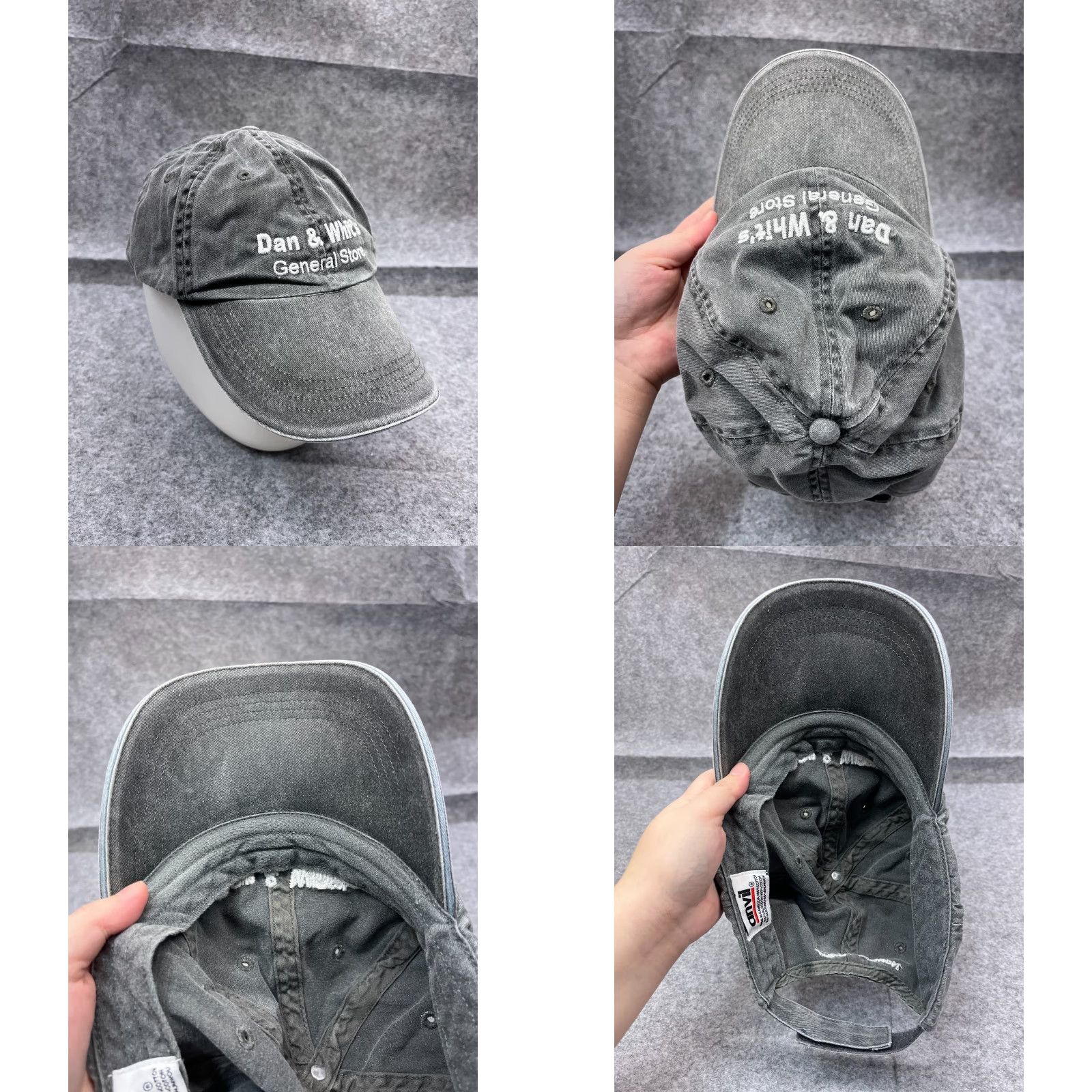 Anvil San & Whit's General Store Hat Cap Strap Back Adult One Size Gray 100% Cotton Size ONE SIZE - 8 Thumbnail