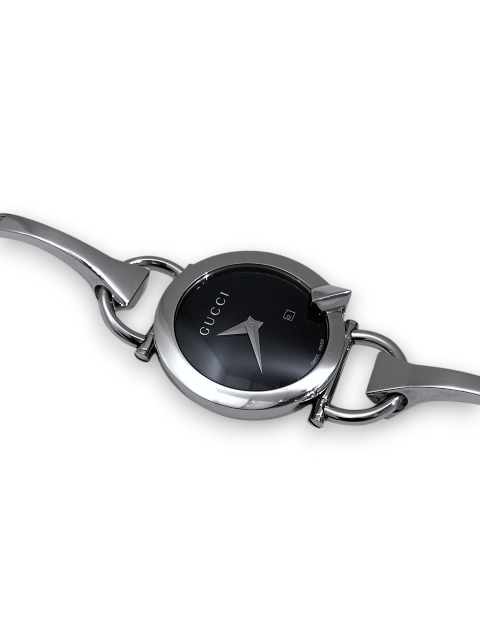Gucci Gucci Chiodo Horsebit Round Bangle Silver Steel Watch Size ONE SIZE - 6 Thumbnail