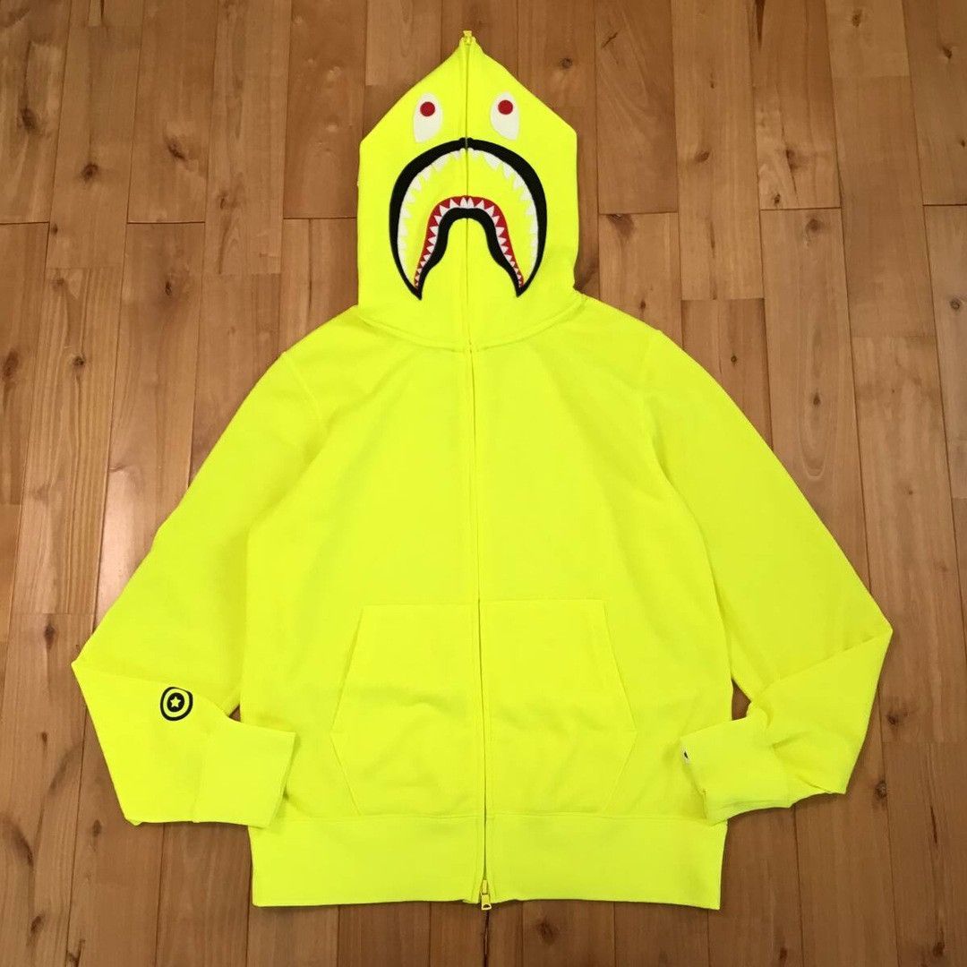Bape BAPE Neon Shark Full Zip Hoodie a bathing ape Size US L / EU 52-54 / 3 - 2 Thumbnail