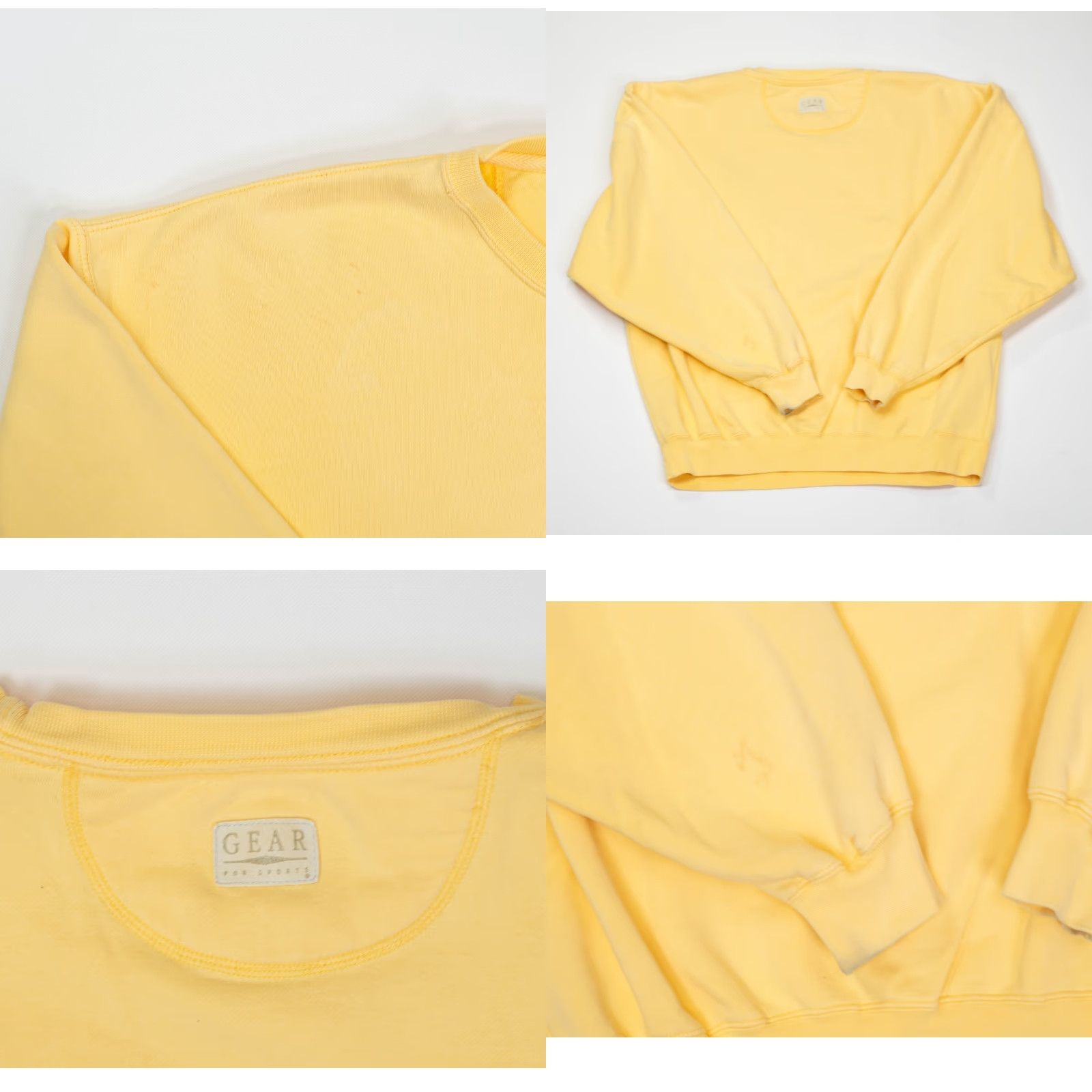 Vintage VINTAGE Gear Sweatshirt Men’s XL Crew Neck Yellow 80s 90s Beer Sports Nike? (Note: cannot infer brand beyond Gear) Size US XL / EU 56 / 4 - 8 Thumbnail