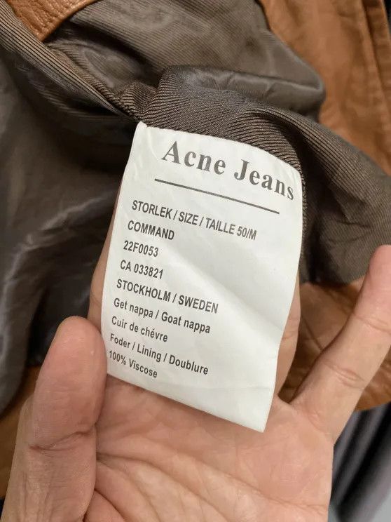 Acne Studios ACNE JEANS (ACNE STUDIOS) LEATHER JACKET Size US M / EU 48-50 / 2 - 5 Thumbnail
