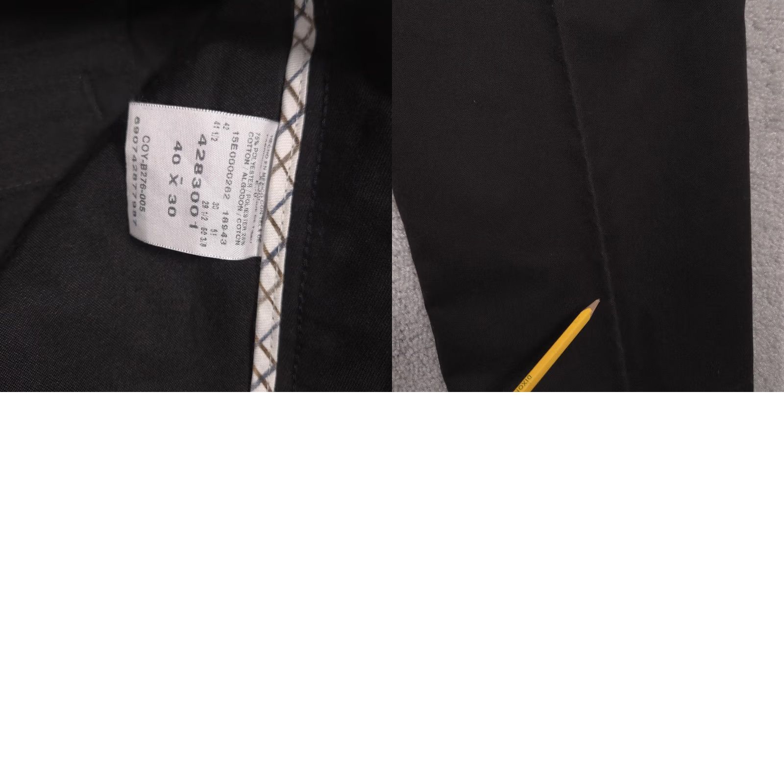 Lee Lee Total Freedom Pants Mens 40x30 Black Relaxed Fit Chino Straight Leg Casual Size US 40 / EU 56 - 9 Thumbnail