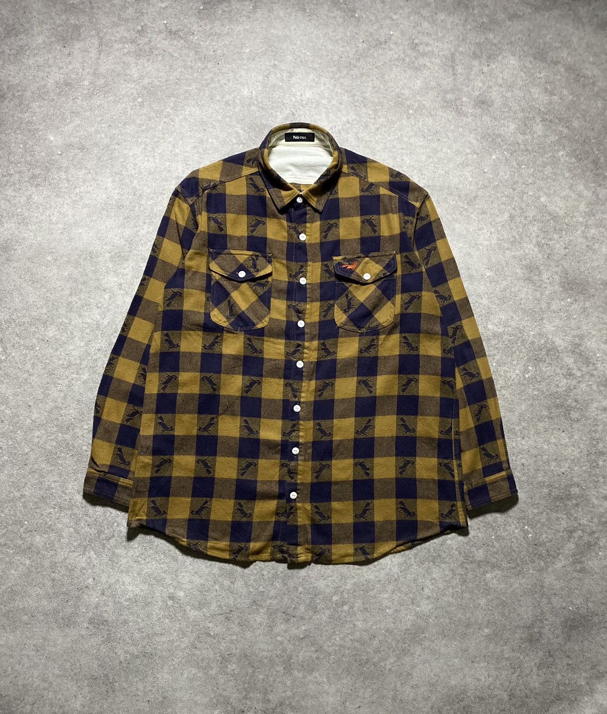 Ne-Net Issey Miyake Ne-net Fox Print Flannel Size US L / EU 52-54 / 3 - 1 Thumbnail