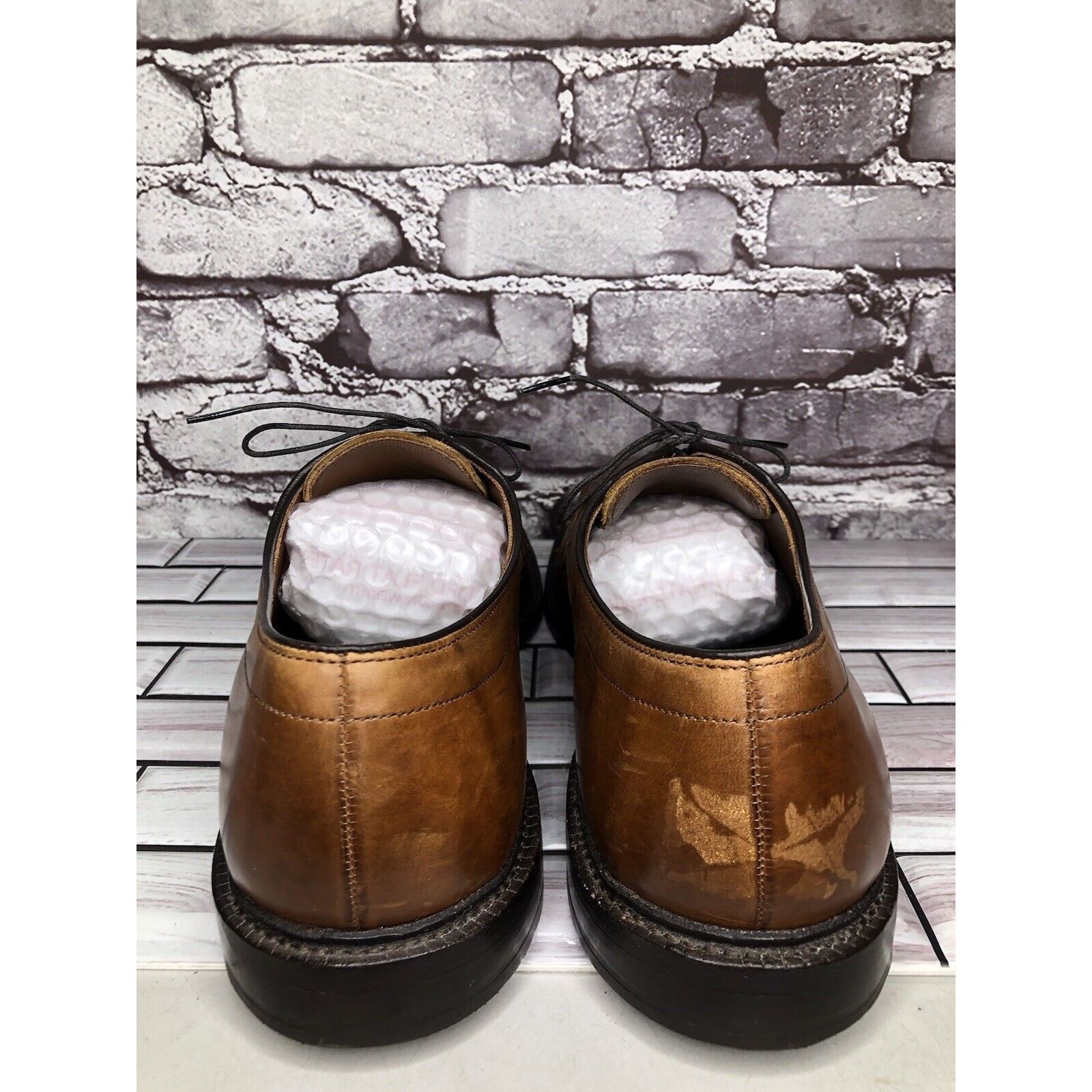 Allen Edmonds Allen Edmonds Dawson Brown Leather Derby Blucher Bicycle Dre Size US 13 / EU 46 - 4 Thumbnail
