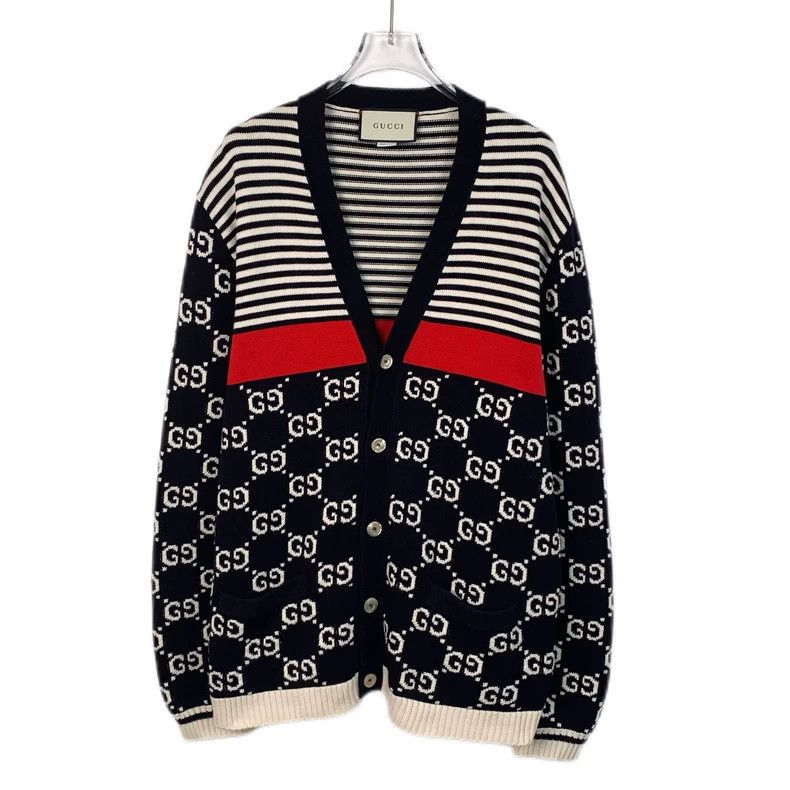 Gucci Gucci Size 3XL Color block striped logo old flower full pr Size US XL / EU 56 / 4 - 1 Thumbnail