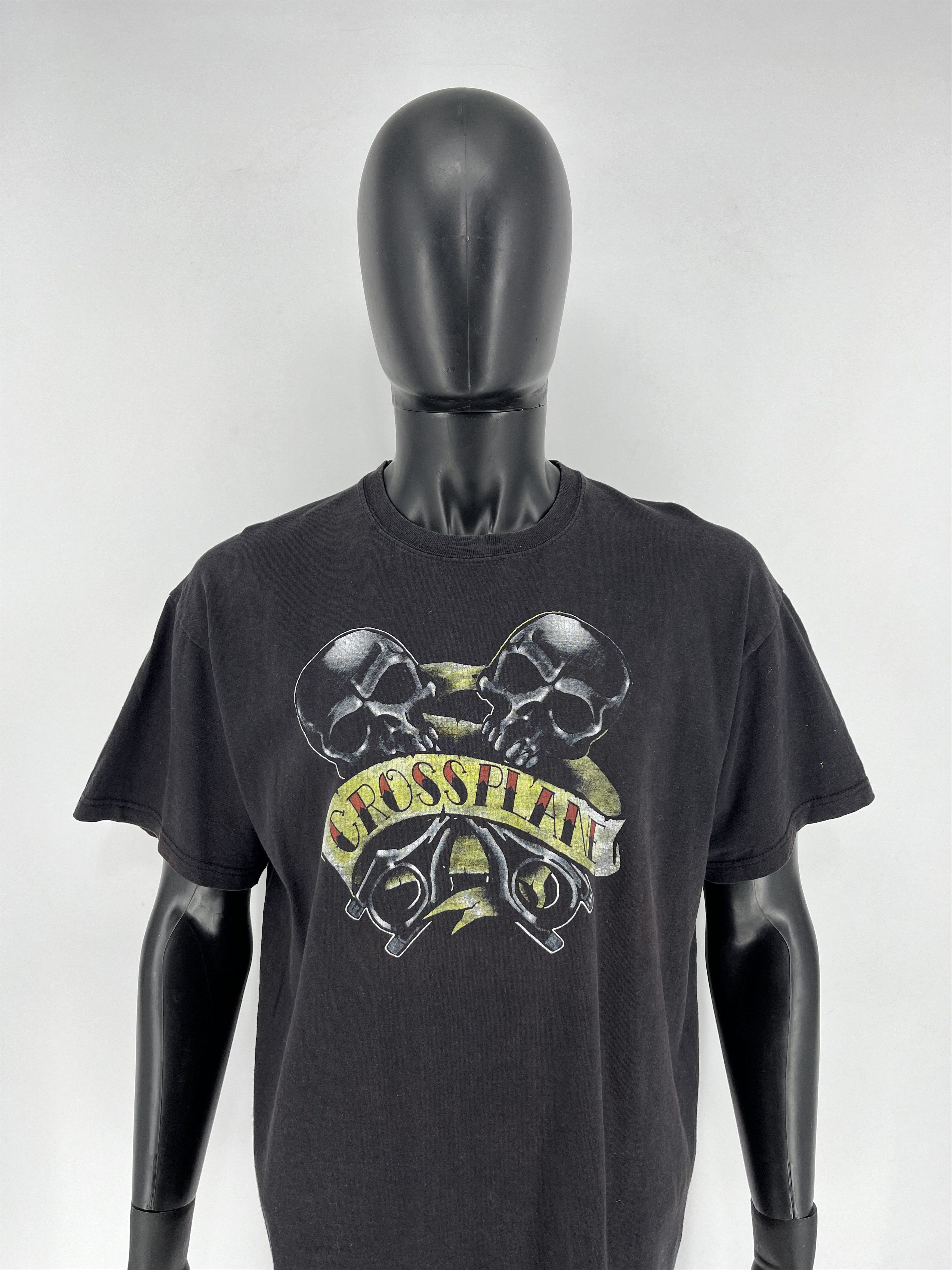 Vintage Crossplane Skulls Vintage Y2K Rock Metal Size XL Black Size US XL / EU 56 / 4 - 1 Thumbnail