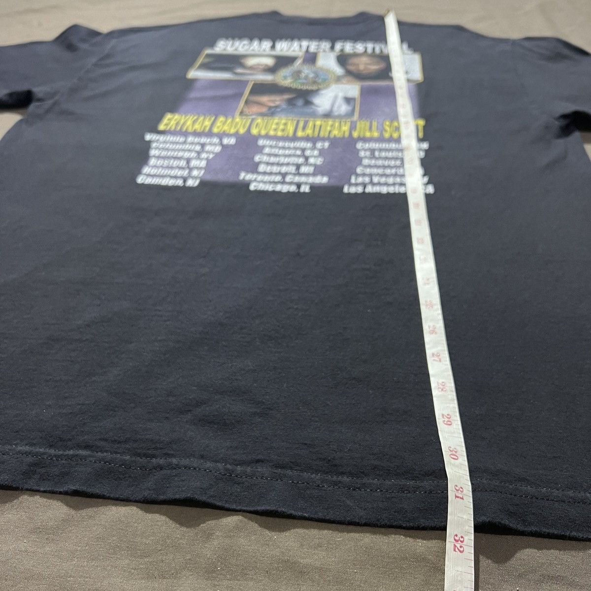 Rap Tees VTG SugarWaterFest Erykah Badu Latifah Jill Scott R&B Hiphop Size US XL / EU 56 / 4 - 12 Thumbnail
