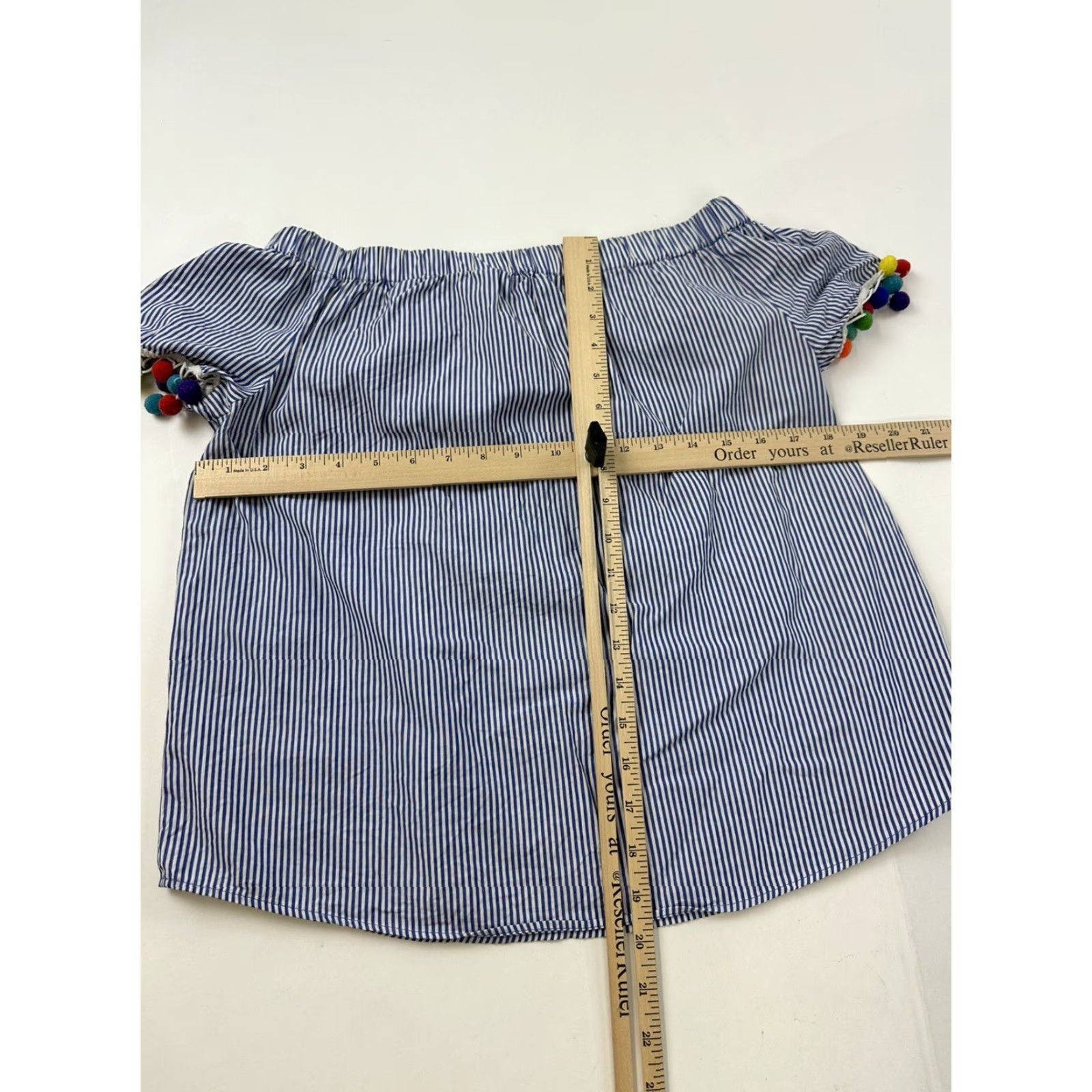 Zara Zara Blouse Women’s Small Striped Off The Shoulder Size S / US 4 / IT 40 - 6 Thumbnail