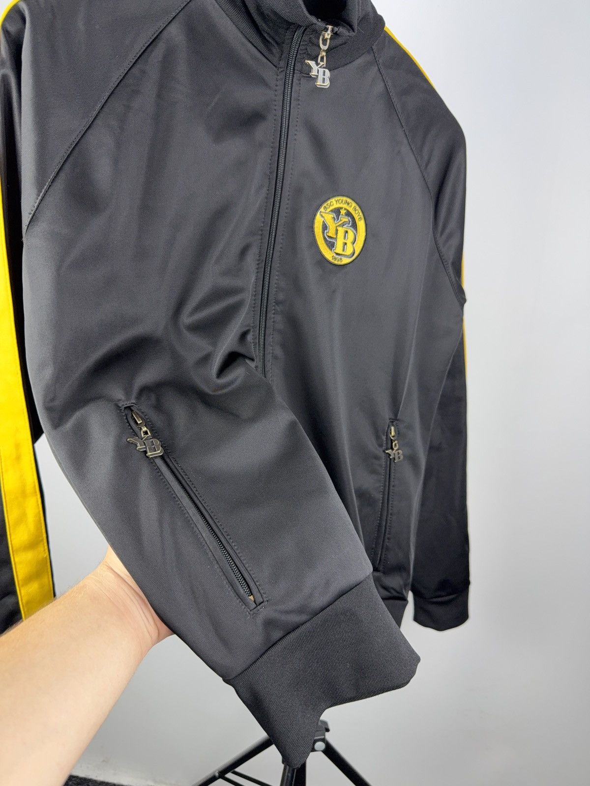 Other Vintage 90s BSC Young Boys Track Jacket Black Yellow Zip XS Size US XS / EU 42 / 0 - 5 Thumbnail