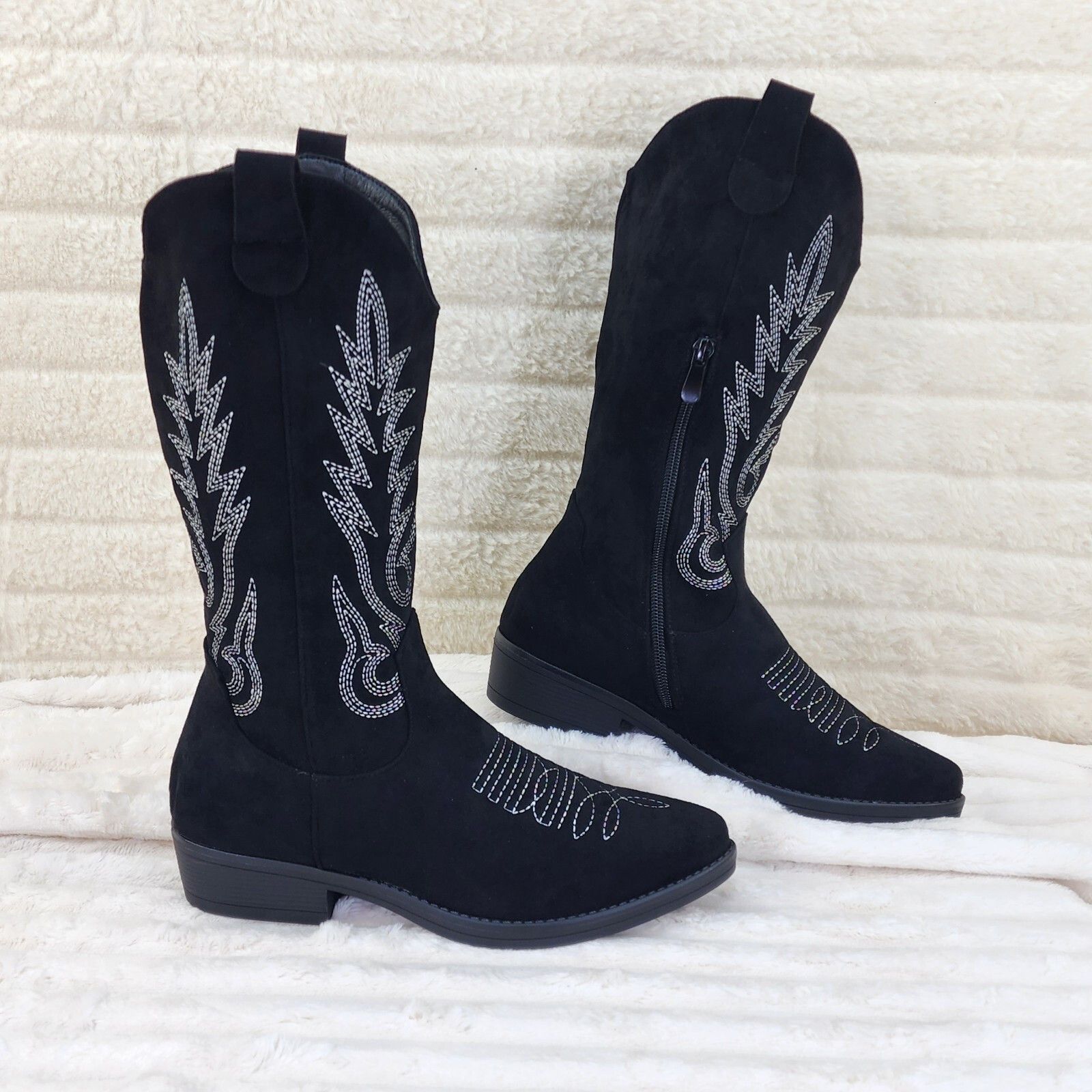 Other Southern Comfort Western Cowboy Cowgirl Boots Tan 1.5" Heel Size US 10 / IT 40 - 2 Thumbnail