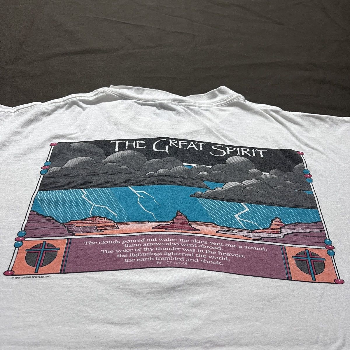 Vintage 90s Tribe of Judah Jesus God Holy Bible Living Epistles 2XL Size US XXL / EU 58 / 5 - 8 Thumbnail