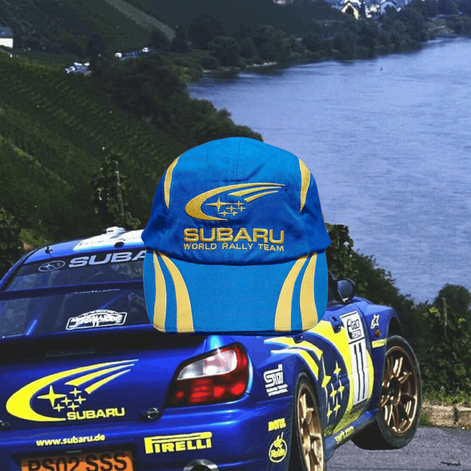 Vintage Vintage Hat Subaru Rally, Caps Rally World Rally Team Size ONE SIZE - 1 Thumbnail
