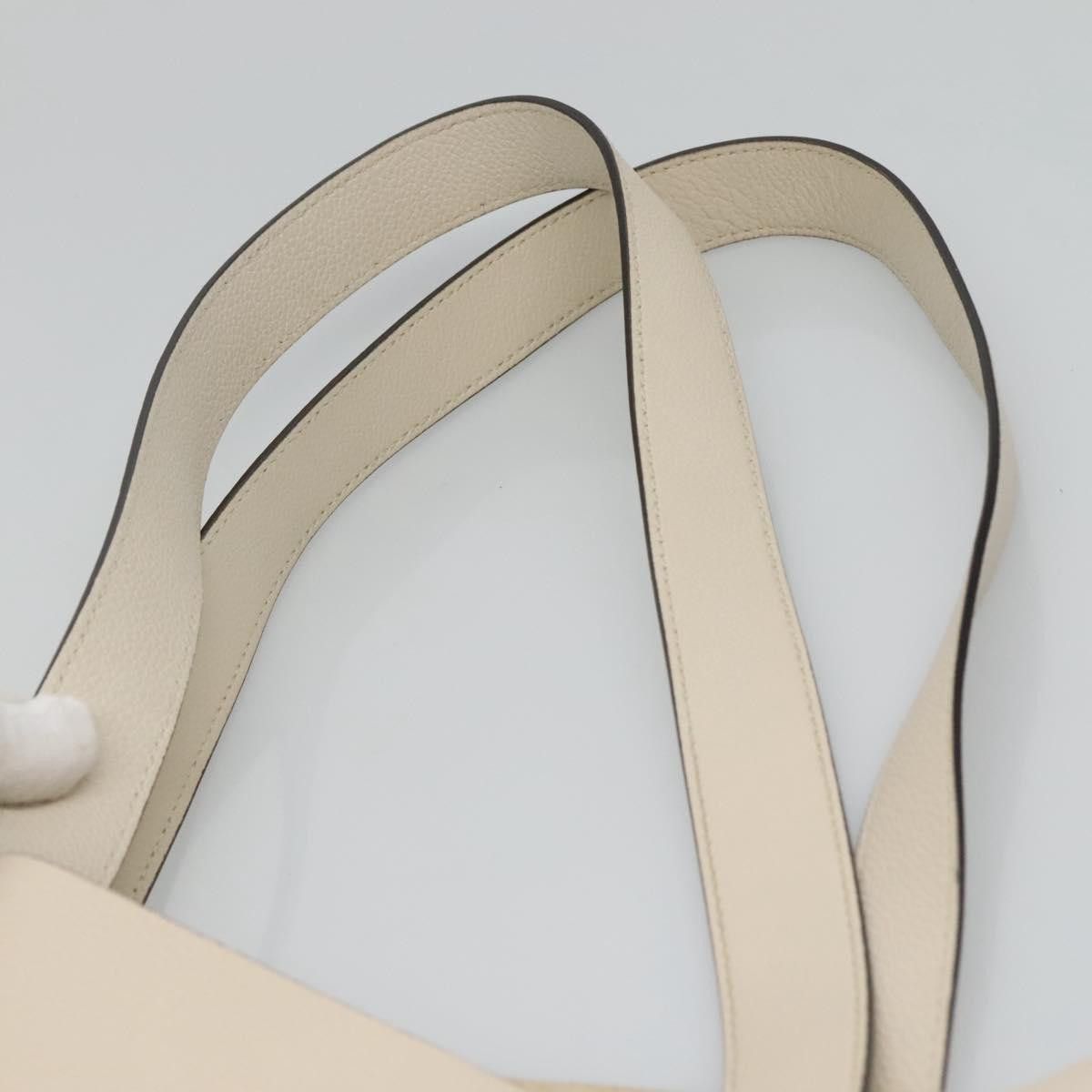 Gucci GUCCI Web Sherry Line Tote Bag Leather Ivory Size ONE SIZE - 8 Thumbnail