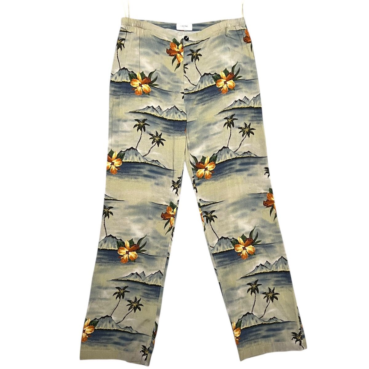 Celine CELINE BY HEDI SLIMANE 21SS The Dancing Kid Palm Tree Pants Size US 44 / EU 60 - 1 Thumbnail