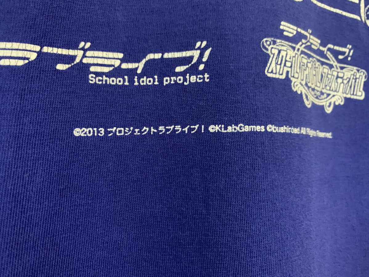 Anime Y2K School Idol Project Blue T Shirt Love Life! Size US M / EU 48-50 / 2 - 6 Thumbnail