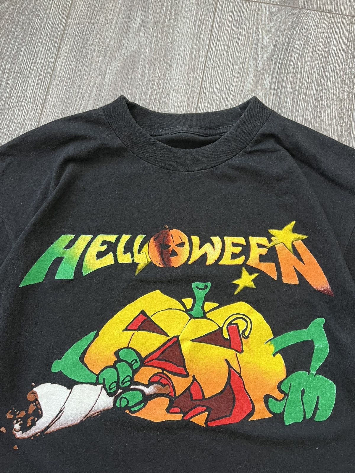 Band Tees Vintage 90s Helloween Band T-Shirt Merch Rock Size US L / EU 52-54 / 3 - 5 Thumbnail