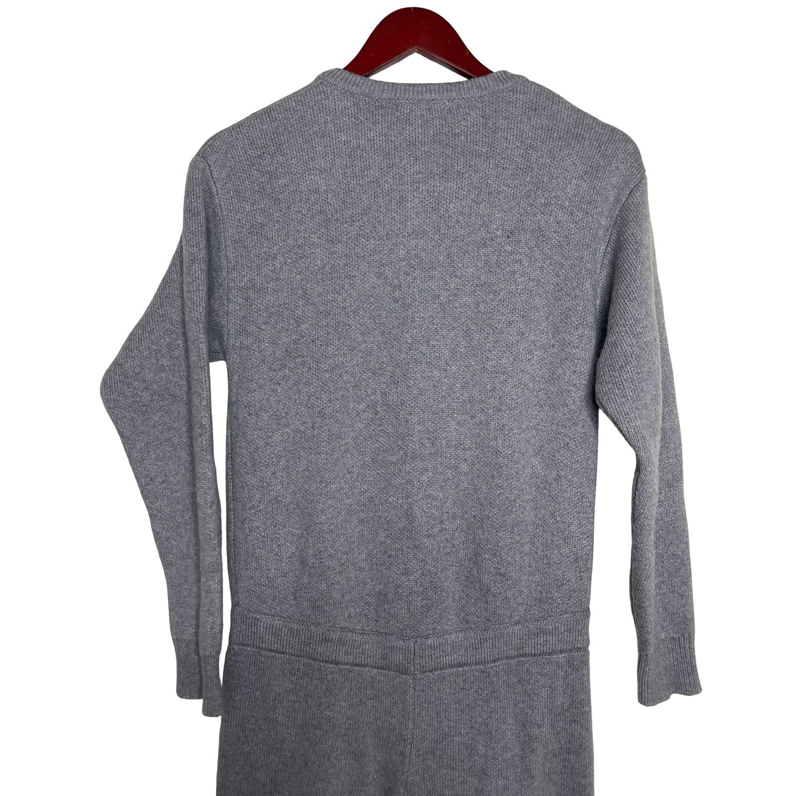 SER.O.YA SEROYA Ser.O.Ya Grey Knitted Cashmere Wool WREN JUMPSUIT M Size 28" / US 6 / IT 42 - 5 Thumbnail