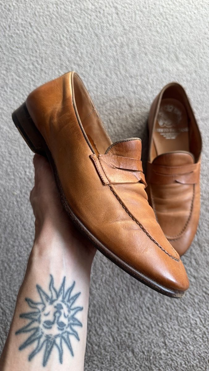 Alberto Fasciani Fasciani Vibram Leather Moccasin Loafers handmade Gucci Vibe Size US 7.5 / EU 40-41 - 3 Thumbnail