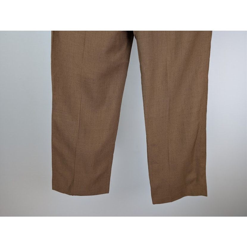Gucci o1rshd1 Tailored Crepe Trousers Pant in Brown / Camel Size US 32 / EU 48 - 13 Thumbnail