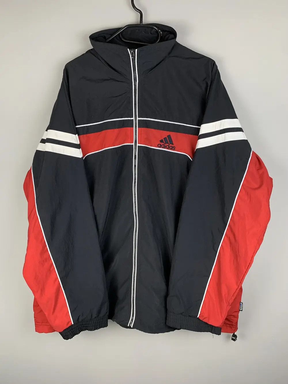 Adidas × Vintage Vintage 90s Adidas Equipment Zip Track Jacket Drill Hype Size US L / EU 52-54 / 3 - 2 Thumbnail