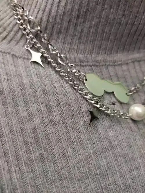 Jewelry Punk Necklace Chain Choker Size ONE SIZE - 4 Thumbnail