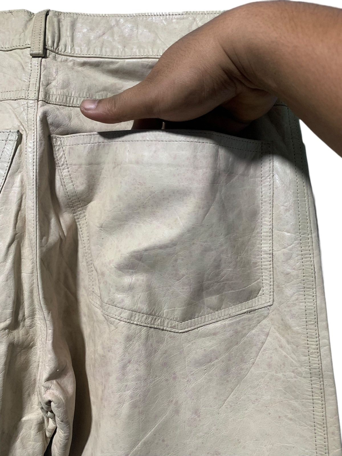 Vintage Vintage acetate flare leather pants made in canada Size US 32 / EU 48 - 18 Thumbnail